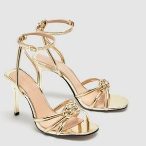 Buckled ankle strap closure heel sandals